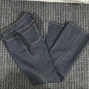 The Limited Blue Flare Wide Leg Denim